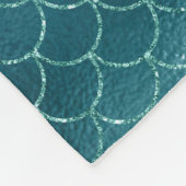Aquamariner Mermaid Sparkon Fleecedecke (Ecke)