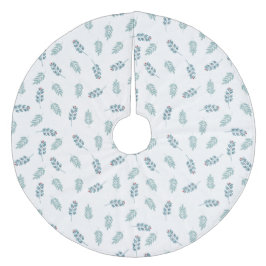 Aquamariner Minimalistischer Mistletowein Weihnach Fleece Weihnachtsbaumdecke