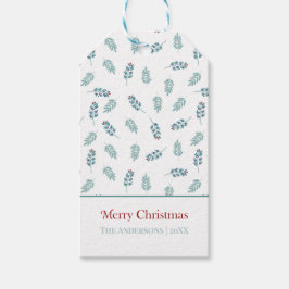 Aquamariner Mistletoe Frohe Weihnachtsgeschenke Ta Geschenkanhänger