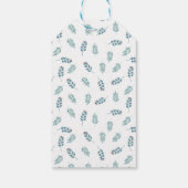 Aquamariner Mistletoe Frohe Weihnachtsgeschenke Ta Geschenkanhänger (Rückseite)