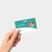 Aquamariner Mitarbeiter - Foto, Logo, Strichcode,  Ausweis (Handheld)