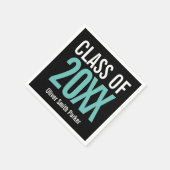 Aquamariner moderner Abschluss JEDES JAHR Serviette (Ecke)