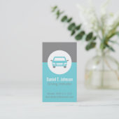 Aquamariner moderner beruflicher Auto-treibender Visitenkarte (Stehend Vorderseite)