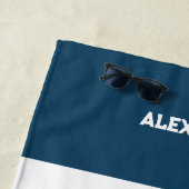 Aquamariner Name Beach House Strandtuch (Beispiel)