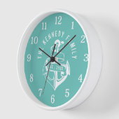 Aquamariner Name des Beach House Uhr (Winkel)