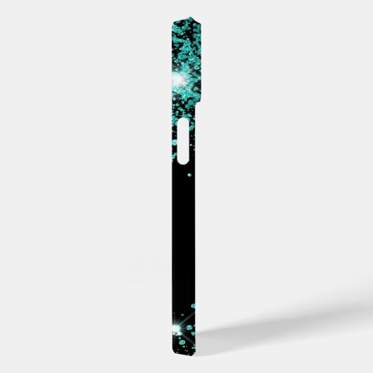 Aquamariner Name des Glitzer Case-Mate iPhone Hülle (Rückseite / Rechts)