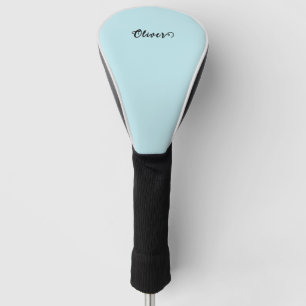 Aquamariner Name des Monogramms für ein elganfarbe Golf Headcover