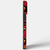 Aquamariner Name Moderner Blumenschatten Case-Mate iPhone Hülle (Rückseite / Rechts)