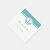 Aquamariner Nautikanker Serviette (Ecke)