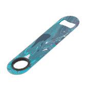 Aquamariner Navy White Stainless Steel Flaschenöff Speed Flaschenöffner (Vorderseite Schrägansicht)