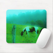 Aquamariner Nebel Reto gefärbte Pony Horse Mousepad (Mit Mouse)