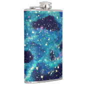 Aquamariner Nebelfleck Flachmann (Rechts)