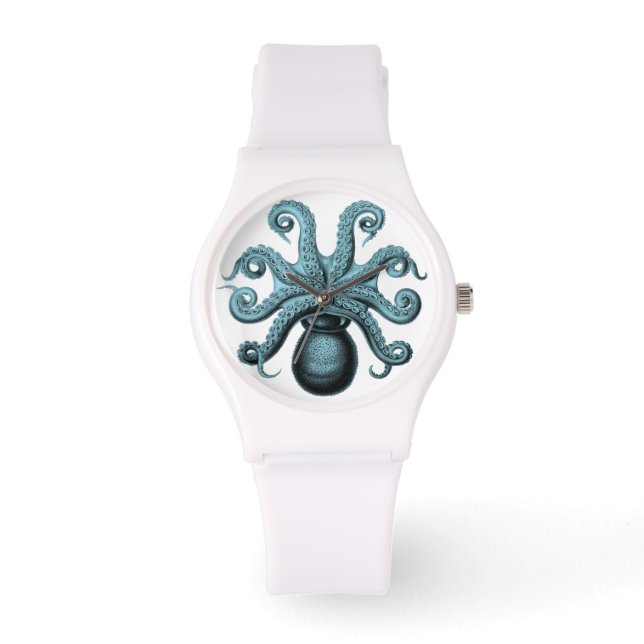 Aquamariner Oktopus Armbanduhr (Vorderseite)
