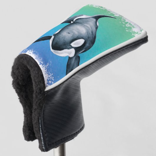 Aquamariner Orca-Wal Golf Headcover (3/4 Vorderseite)