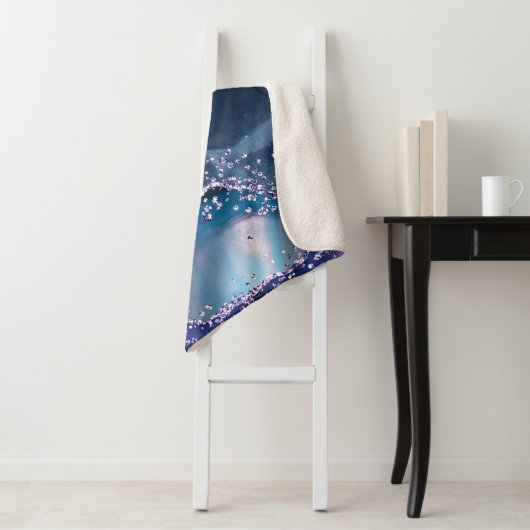 *~* Aquamariner Ozean Agate Celestial GLITZER AP8 Sherpadecke (Beispiel)