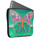 Aquamariner Ozean-Schmetterling-Laptop-Sieb Laptopschutzhülle (Vorne Rechts)