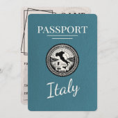 Aquamariner Pass für Italien Save The Date (Vorne/Hinten)