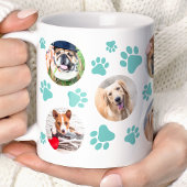 Aquamariner Pawprint 8 Hunde FotoCollage Kaffeetasse