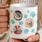 Aquamariner Pawprint 8 Hunde FotoCollage Kaffeetasse