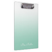 Aquamariner, Personalisierter Lehrer Klemmbrett (Rechts)