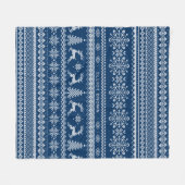 Aquamariner Personalisierter Name Weihnachtssüß Fleecedecke (Vorderseite (Horizontal))