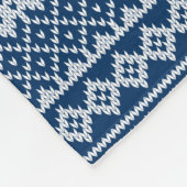 Aquamariner Personalisierter Name Weihnachtssüß Fleecedecke (Ecke)