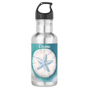 Aquamariner Personalisierter Strand von Starfish Edelstahlflasche