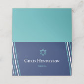 Aquamariner Pessach Platzkarte (Außenseite Aufgefaltet)