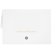 Aquamariner Pfau Dankeschön Karte (Rückseite Horizontal)