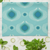 Aquamariner Pfau Handtuch (Gefaltet)