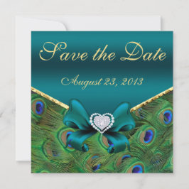 Aquamariner Pfau Save the Date