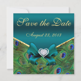Aquamariner Pfau Save the Date
