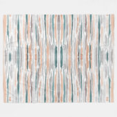 Aquamariner Pfirsichblasse graue Fleecedecke (Vorderseite (Horizontal))