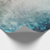 Aquamariner Pinienwald Geschenkpapier (Ecke)