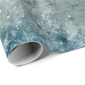 Aquamariner Pinienwald Geschenkpapier (Rolleneckpunkt)