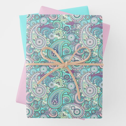 Aquamariner Pisley Geschenkpapier Set (Beispiel)