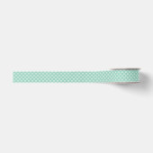 Aquamariner Polka Dot Ripsband (Vorderseite)