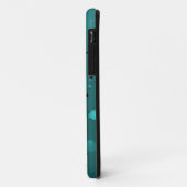 Aquamariner Punkt Case-Mate iPhone Hülle (Hinten/Links)