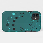 Aquamariner Punkt Case-Mate iPhone Hülle (Rückseite (Horizontal))
