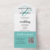 Aquamariner QR-Code All In One Einladung (Innen)