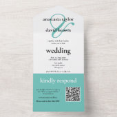 Aquamariner QR-Code All In One Einladung (Innen)