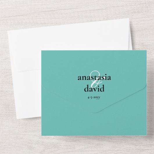 Aquamariner QR-Code All In One Einladung (Rückseite)