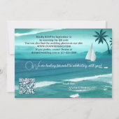 Aquamariner QR-Code für tropisches Segeln nach Hoc Einladung (Rückseite)