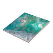 Aquamariner Quarz Geode Fliese (Seite)