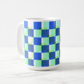 Aquamariner Retro Square Art Tasse Cup (Vorderseite Links)