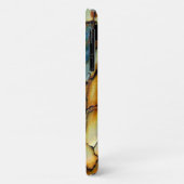Aquamariner, rostfreier Chipping Paint-Fall Case-Mate iPhone Hülle (Hinten/Links)