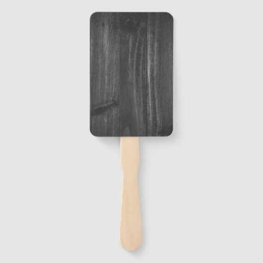 Aquamariner Rustikaler Schmetterling-Gastgeschenk Fächer (Rückseite)