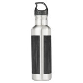 Aquamariner Rustikaler Schmetterling Personalisier Edelstahlflasche (Rückseite)