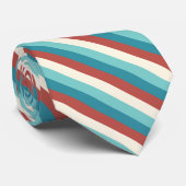 Aquamariner Sahnestreifen der Blau-| gebrannter Krawatte (Gerollt)