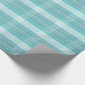 Aquamariner Scheckwrap Geschenkpapier (Ecke)